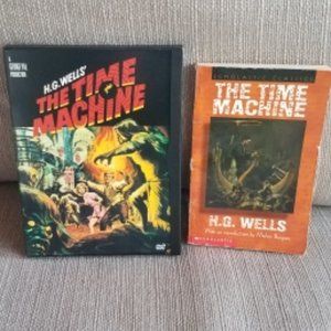 2-PC The Time Machine paperback book & original movie version DVD